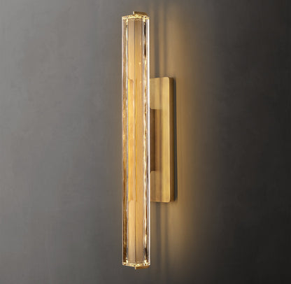 Audubon Crystal Single Wall Light 19 inch, Hardwired Wall Sconce, detail 5