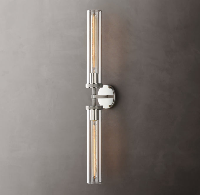Lambeth Knurled Grand Linear Wall Light, Bathroom Wall Sconce, detail 18