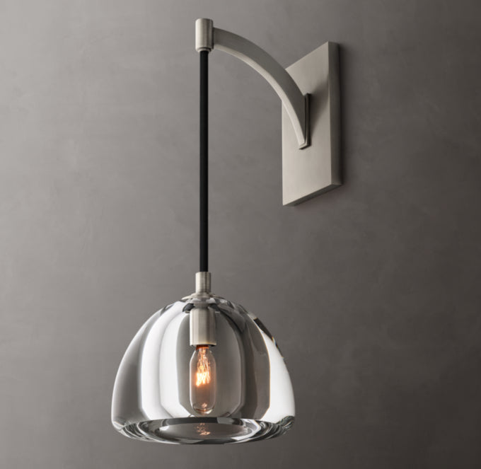 Hemisphere Wall Light, Bathroom Wall Sconce, detail 20