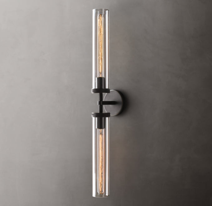 Lambeth Knurled Grand Linear Wall Light, Bathroom Wall Sconce, detail 19