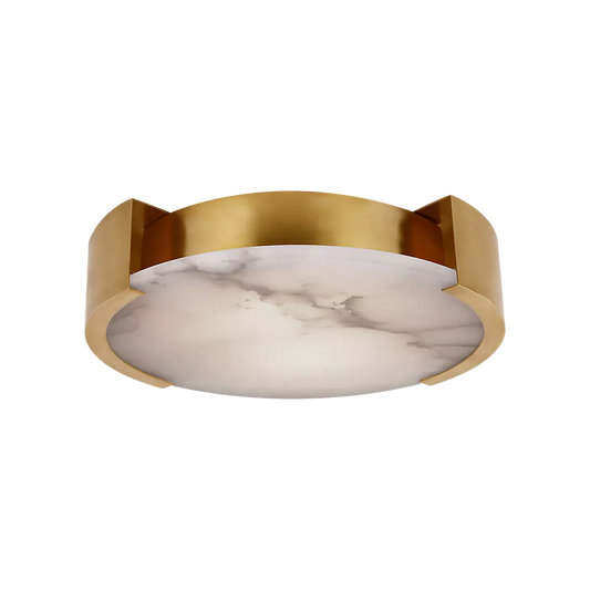 Melange X-Large Flush Mount Alabaster Chandelier - Tianguang Alabaster Lighting