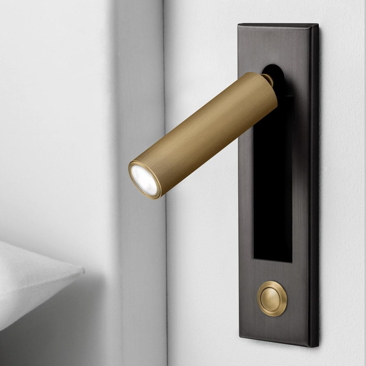 Metal Flush-Fold Bedside Reading Light, Bedroom Wall Sconce, detail 18