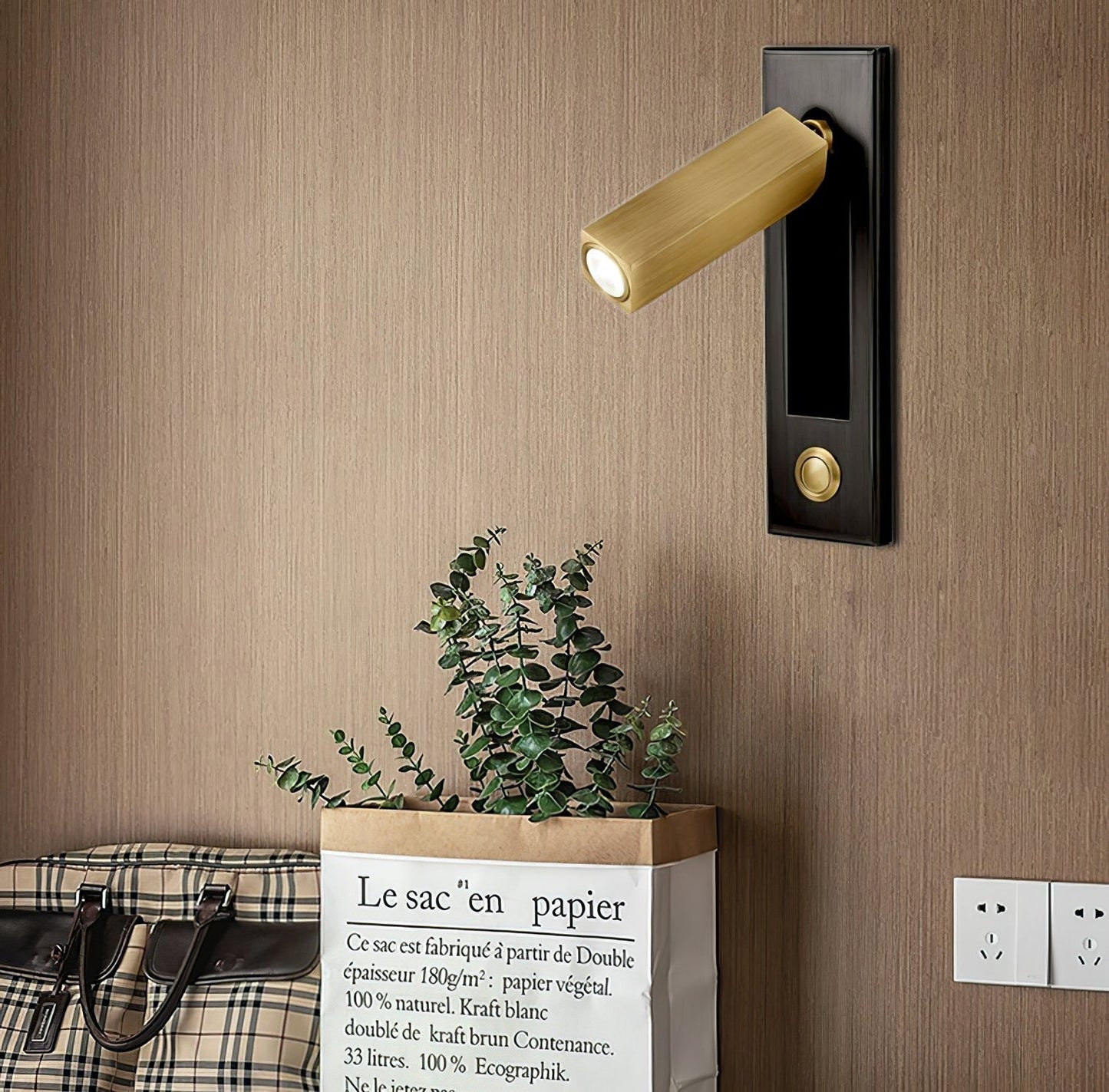 Metal Flush-Fold Bedside Reading Light, Bedroom Wall Sconce, detail 39