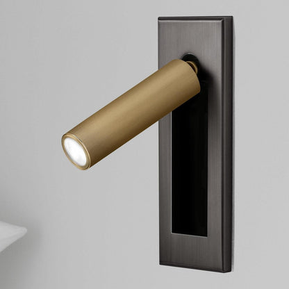 Metal Flush-Fold Bedside Reading Light, Bedroom Wall Sconce, detail 8