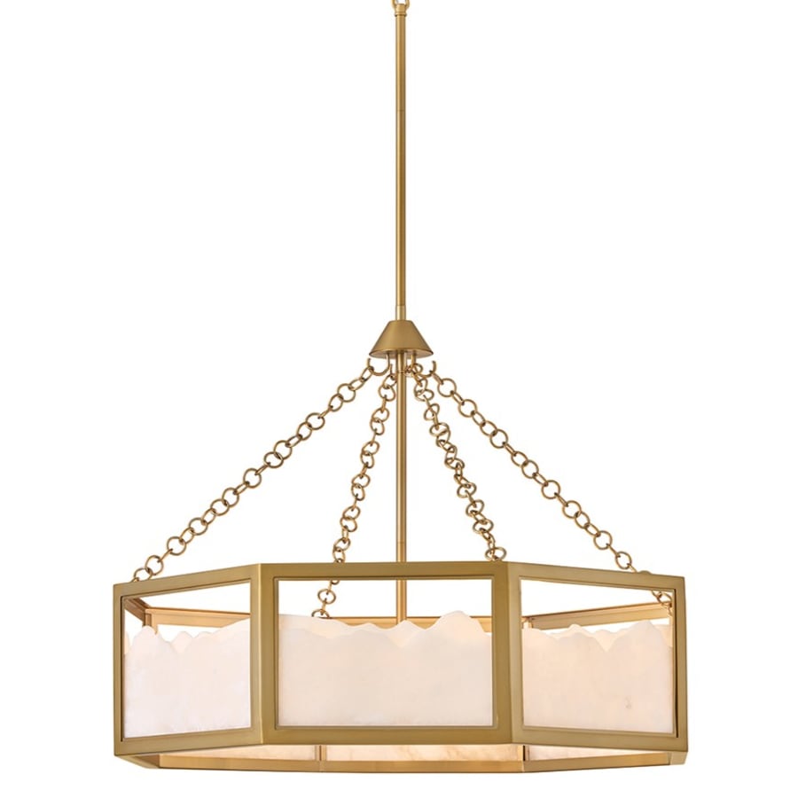 Veleta 8 Light 36" Wide Alabaster Chandelier - Tianguang Alabaster Lighting