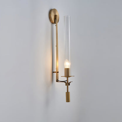 French Ribbed Glass Wall Light, Bedroom Wall Sconce, detail 81