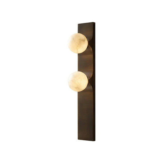 Geo Bar Alabaster Globe Wall Sconce - Tianguang Alabaster Lighting