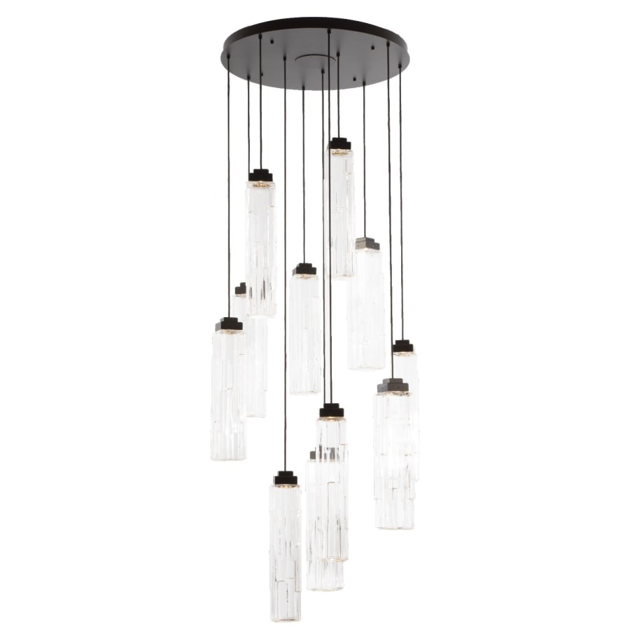 Ledgestone 11 Light 34" Wide LED Multi Light Natural Stone Pendant - Tianguang Alabaster Lighting