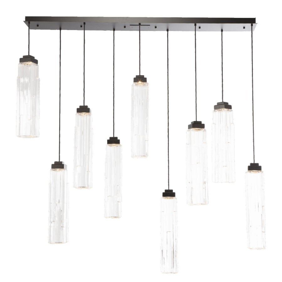 Ledgestone 10 Light 72" Wide LED Linear Natural Stone Pendant - Tianguang Alabaster Lighting