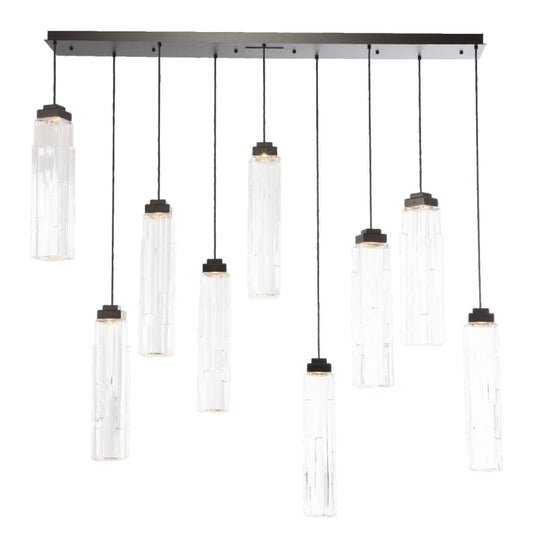 Ledgestone 10 Light 72" Wide LED Linear Natural Stone Pendant - Tianguang Alabaster Lighting