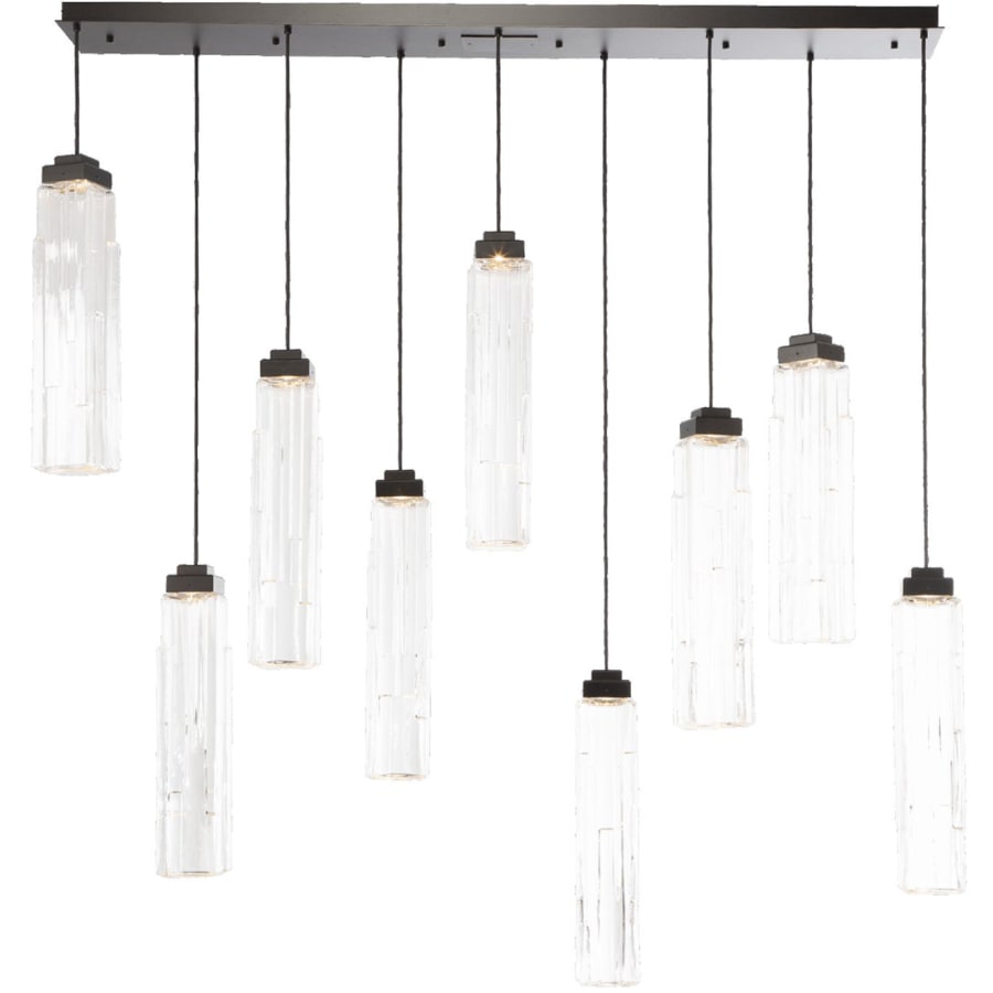 Ledgestone 9 Light 72" Wide LED Linear Natural Stone Pendant - Tianguang Alabaster Lighting