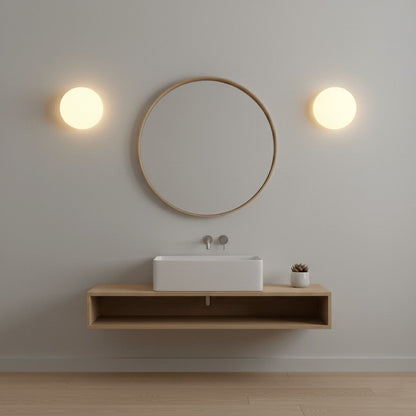 Hemera Half-Globe Wall Light, Bedroom Wall Sconce, detail 4