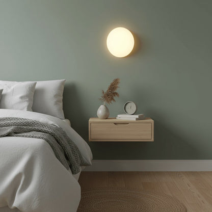 Hemera Half-Globe Wall Light, Bedroom Wall Sconce, detail 6