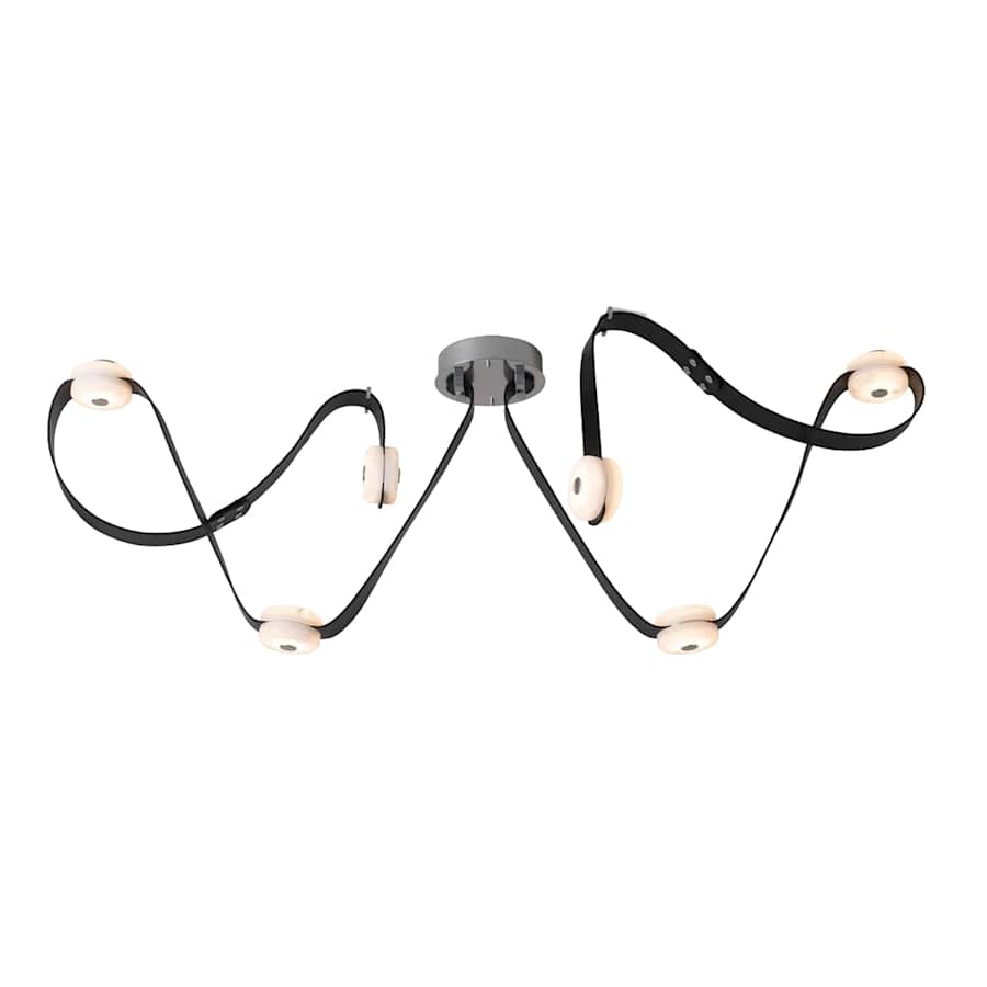 SNAPS 58" Wide Multi Light Natural Stone Pendant - Tianguang Alabaster Lighting