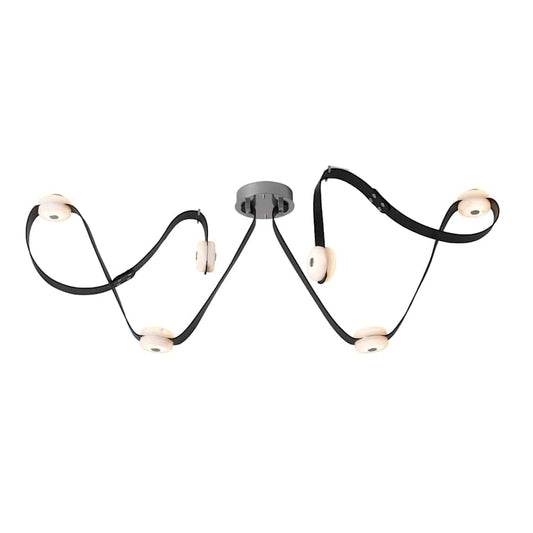 SNAPS 58" Wide Multi Light Natural Stone Pendant - Tianguang Alabaster Lighting