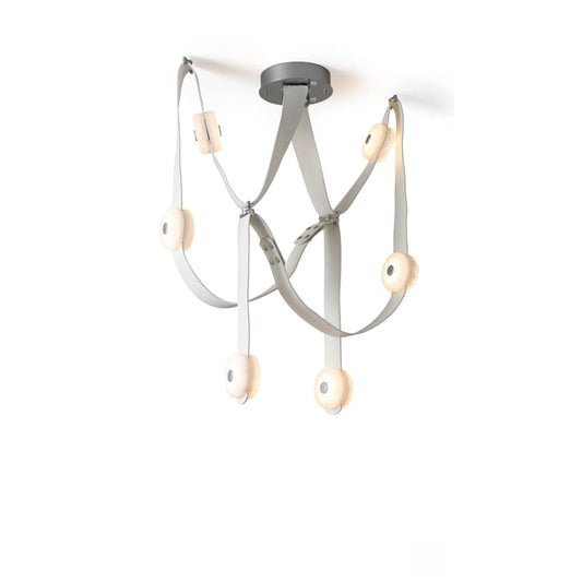 SNAPS 58" Wide Multi Light Alabaster Pendant - Tianguang Alabaster Lighting
