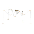 SNAPS 87" Wide Multi Light Natural Stone Pendant - Tianguang Alabaster Lighting