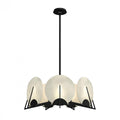 Callisto Alabaster Pendant, 7-Light, White, 28.1"W - Tianguang Alabaster Lighting