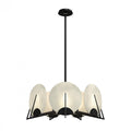 Callisto Alabaster Pendant, 7-Light, Soft Gold, 28.1"W - Tianguang Alabaster Lighting
