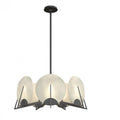 Callisto Alabaster Pendant, 7-Light, Dark Smoke, 28.1"W - Tianguang Alabaster Lighting