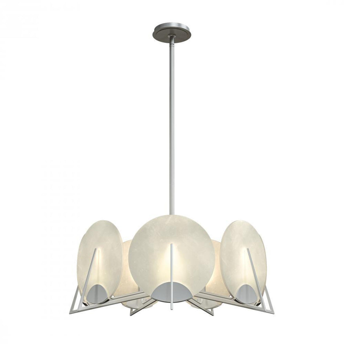 Callisto Alabaster Pendant, 7-Light, Bronze, 28.1"W - Tianguang Alabaster Lighting