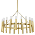Pali 20 Light 43" Wide Ring Natural Stone Chandelier - Tianguang Alabaster Lighting
