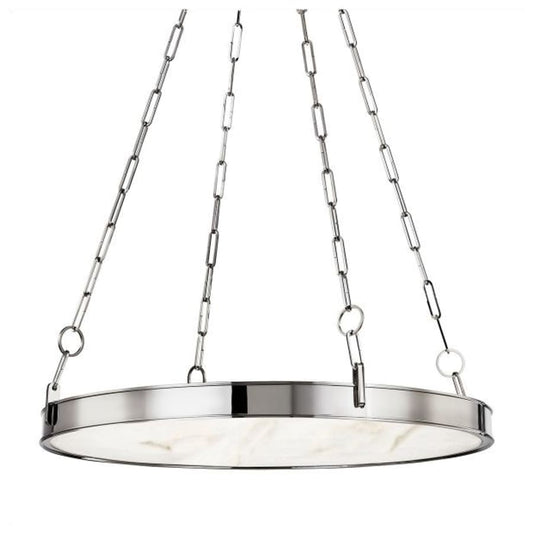 Kirby 30" Wide LED Alabaster Chandelier 30 in Dia - Tianguang Alabaster Lighting