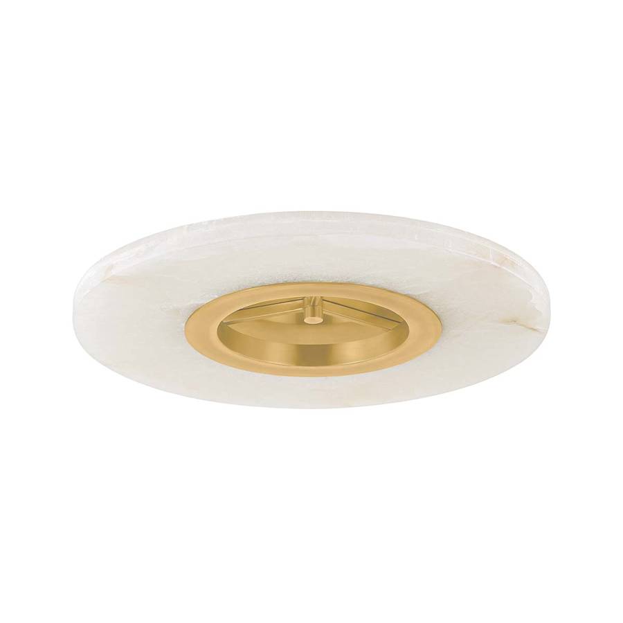 Alto 24" Wide Natural Stone Flush Mount Ceiling Fixture - Tianguang Alabaster Lighting