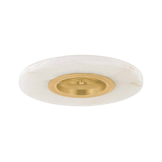 Alto 24" Wide Natural Stone Flush Mount Ceiling Fixture - Tianguang Alabaster Lighting