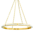Wingate 36" Wide Ring Natural Stone Chandelier - Tianguang Alabaster Lighting