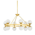 Grafton 12 Light 34" Wide LED Alabaster Chandelier 34 in Dia - Tianguang Alabaster Lighting