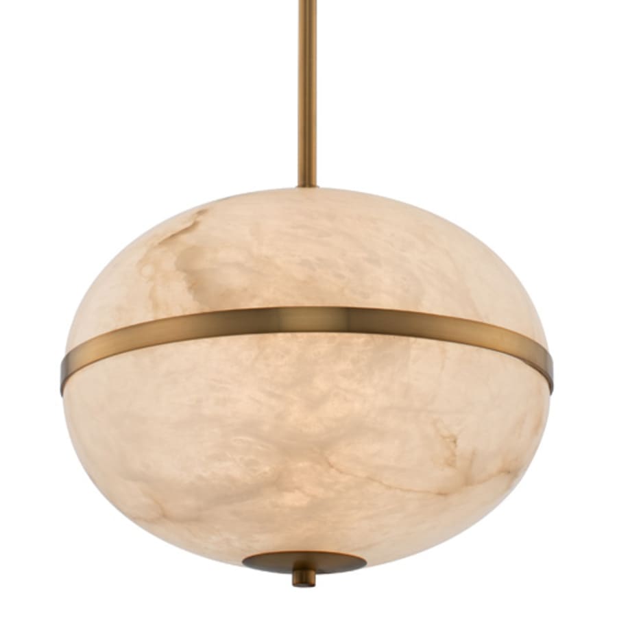 Canterbury 16" Wide LED Alabaster Pendant - Tianguang Alabaster Lighting