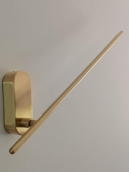 Linear Brass Wall Light, Bedroom Wall Sconce, detail 39