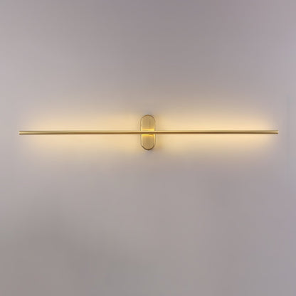 Linear Brass Wall Light, Bedroom Wall Sconce, detail 47
