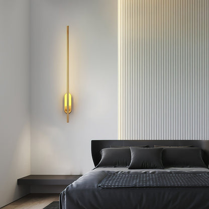Linear Brass Wall Light, Bedroom Wall Sconce, detail 52