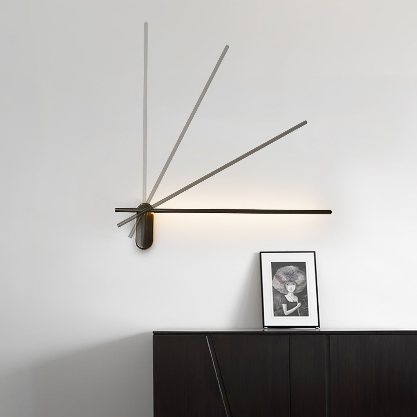 Linear Brass Wall Light, Bedroom Wall Sconce, detail 58