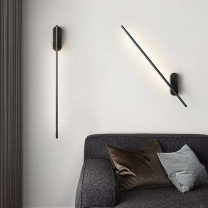 Linear Brass Wall Light, Bedroom Wall Sconce, detail 62