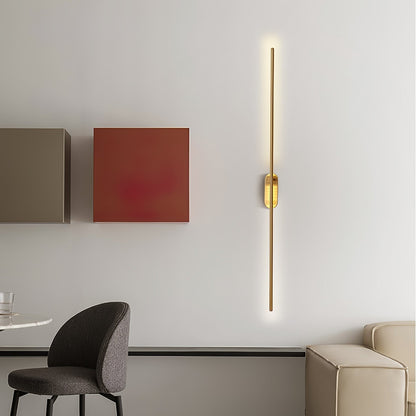 Linear Brass Wall Light, Bedroom Wall Sconce, detail 64