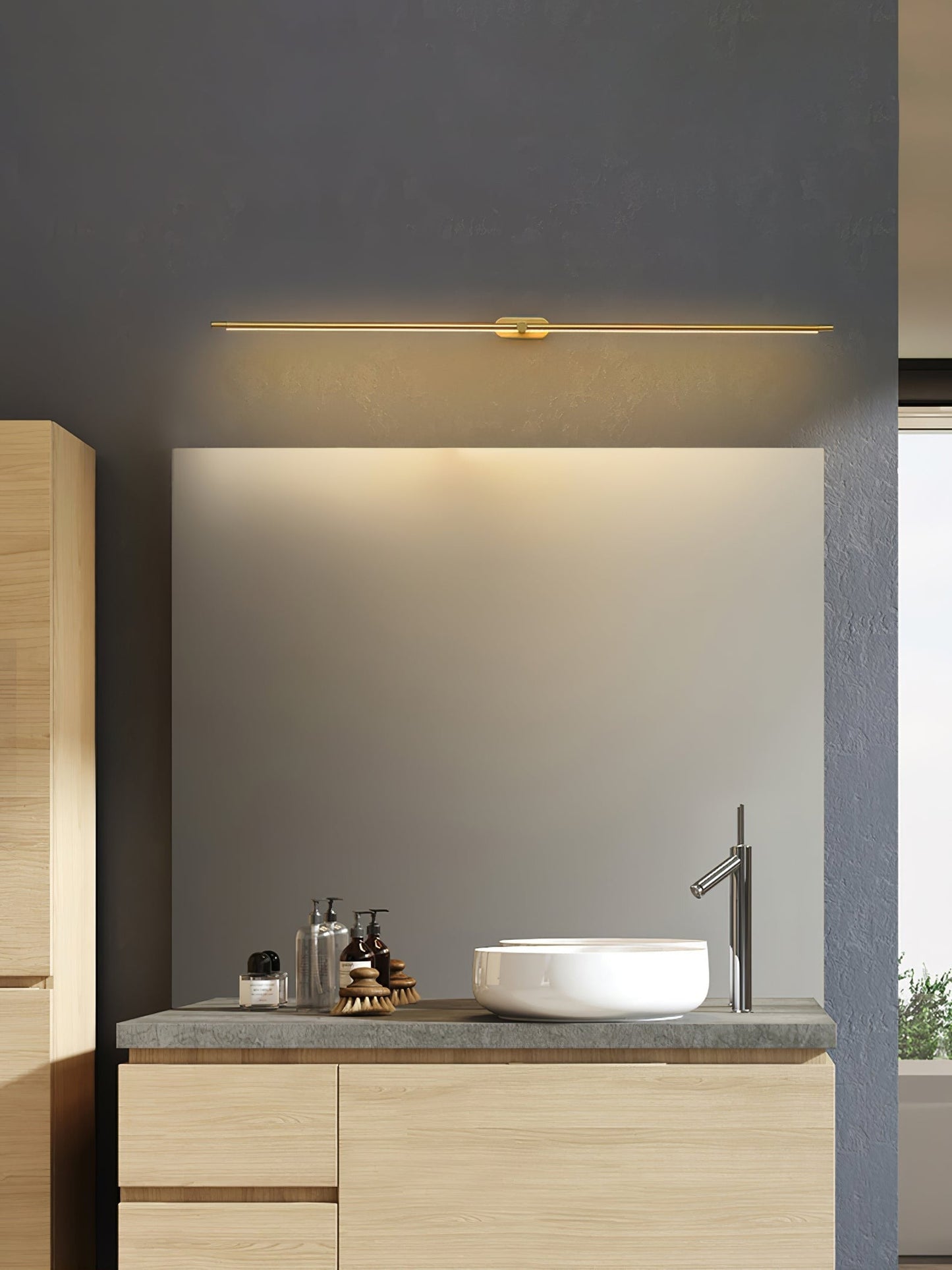 Linear Rechargeable LED Wall Light, Bathroom Wall Sconce, detail 39
