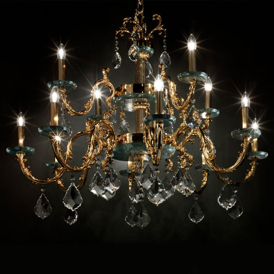 Luxury Italian Marble Gold Chandelier - Tianguang Alabaster Lighting