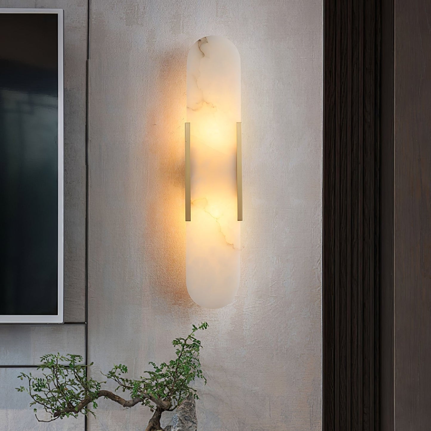 Melange Alabaster Wall Light, Bedroom Wall Sconce, detail 16