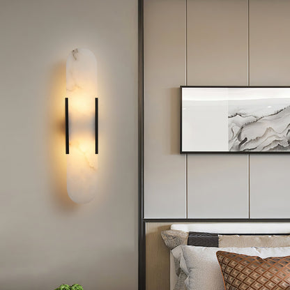 Melange Alabaster Wall Light, Bedroom Wall Sconce, detail 18