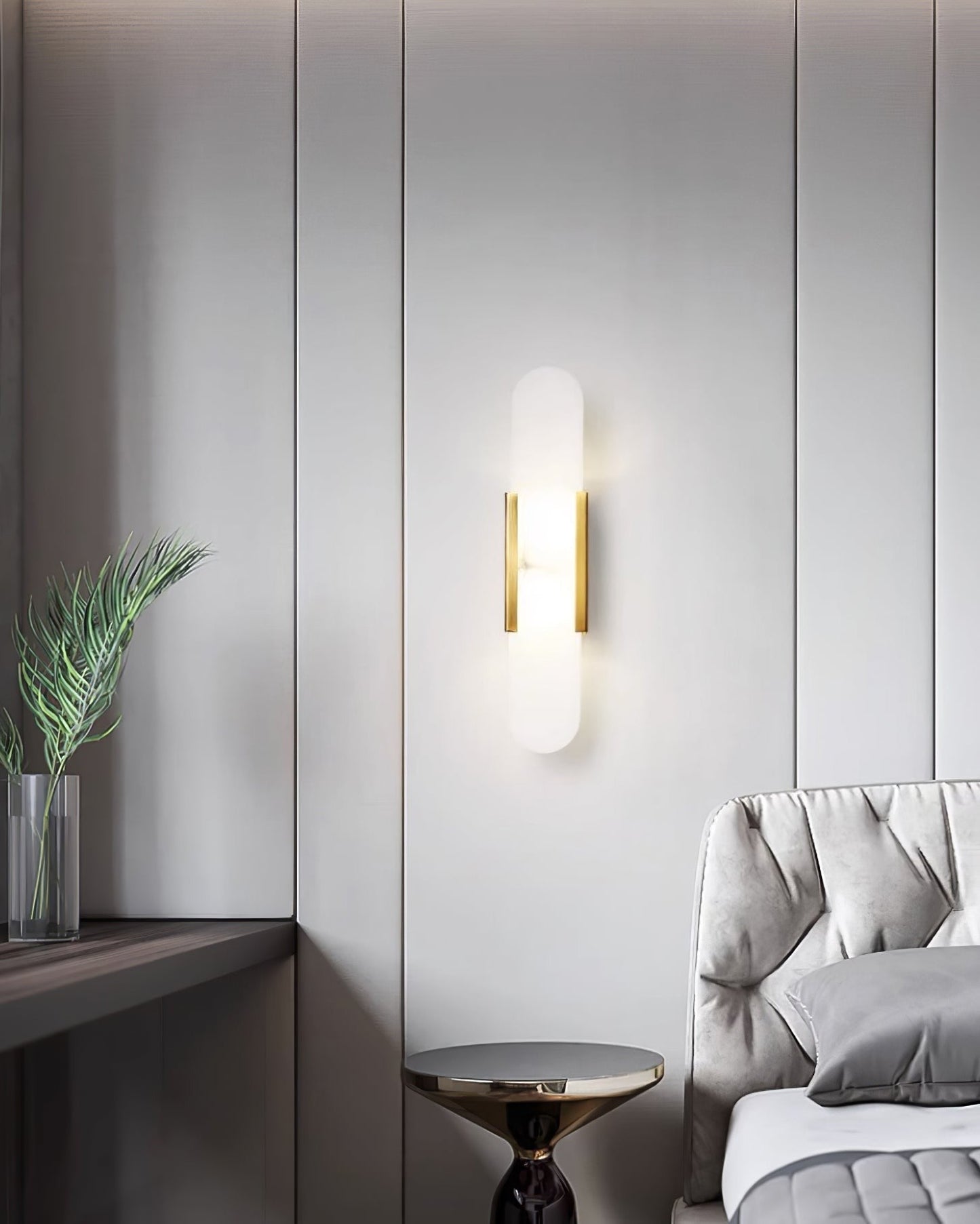 Melange Alabaster Wall Light, Bedroom Wall Sconce, detail 19