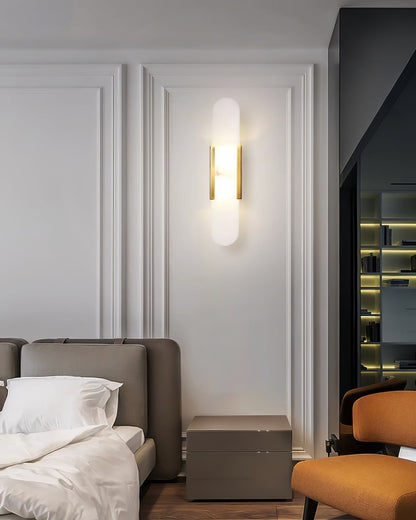 Melange Alabaster Wall Light, Bedroom Wall Sconce, detail 24