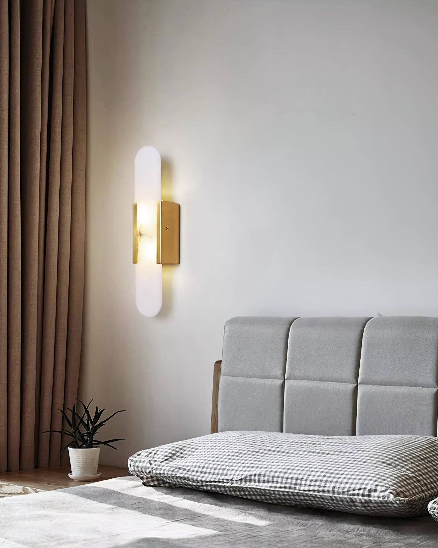 Melange Alabaster Wall Light, Bedroom Wall Sconce, detail 26