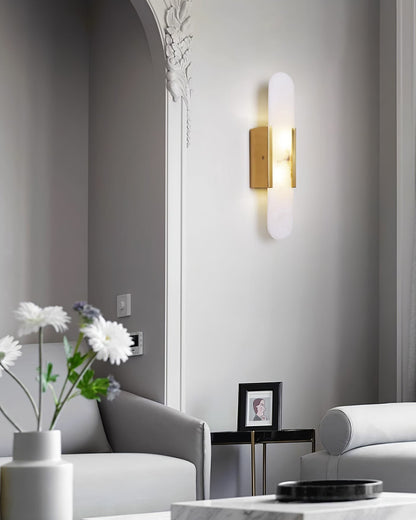 Melange Alabaster Wall Light, Bedroom Wall Sconce, detail 27