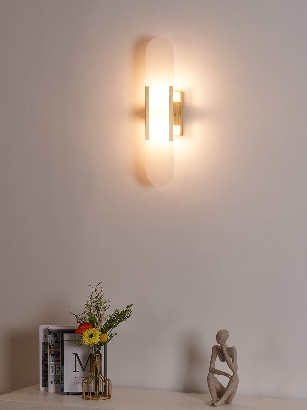 Melange Alabaster Wall Light, Bedroom Wall Sconce, detail 88