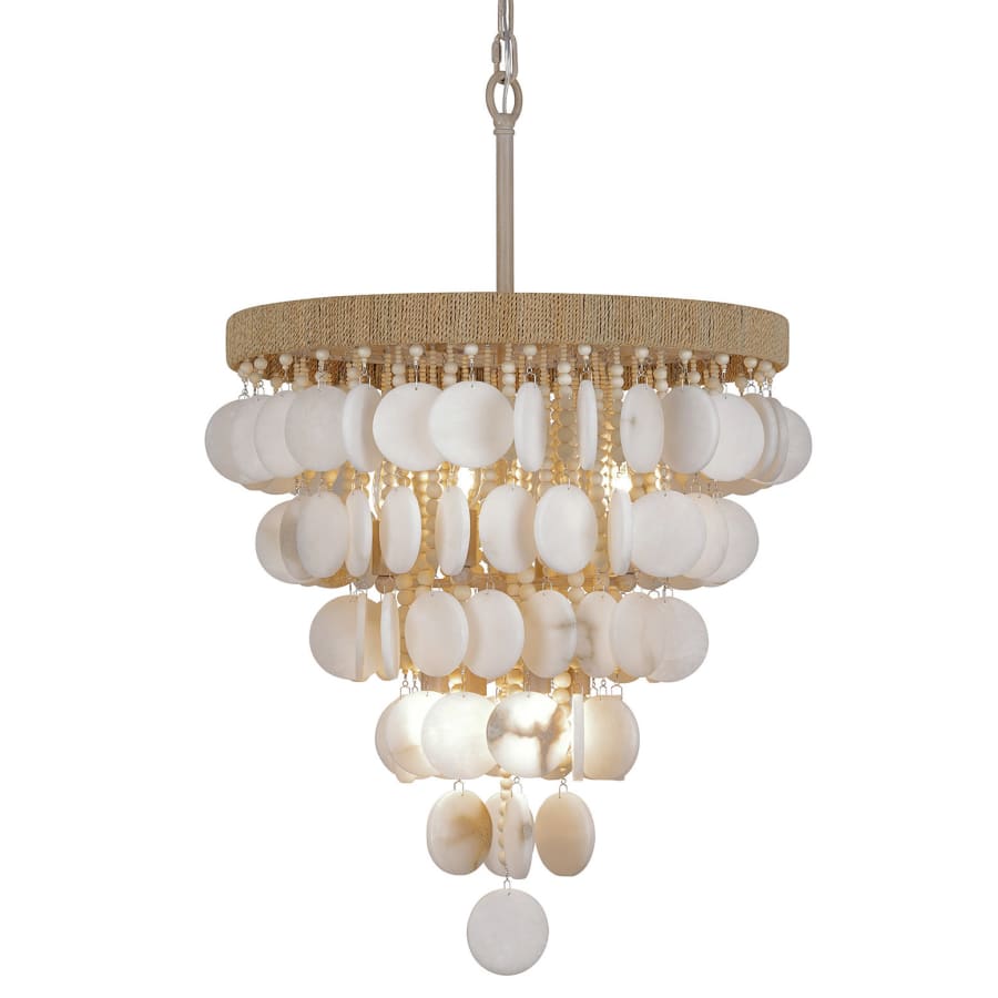 Aurelias Cove 8 Light 20" Wide Alabaster Pendant - Tianguang Alabaster Lighting