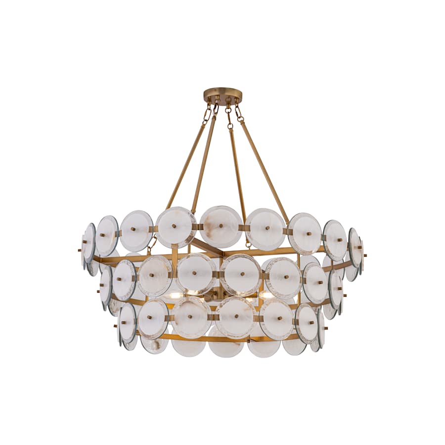 Kintrel 6 Light 37" Wide Alabaster Pendant - Tianguang Alabaster Lighting