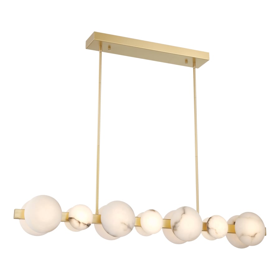 Zill 48" Wide LED Linear Alabaster Chandelier - Tianguang Alabaster Lighting
